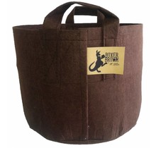 Rootpouch BOXER BROWN , 8 ltr mit GRIFF, 10 Stück / Bündel, 260gr / m2