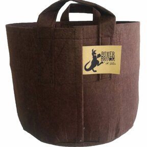 Wurzelbeutel BOXER BRAUN, 56 ltr mit GRIFF, 10 Stück/Bündel, 260gr/m2