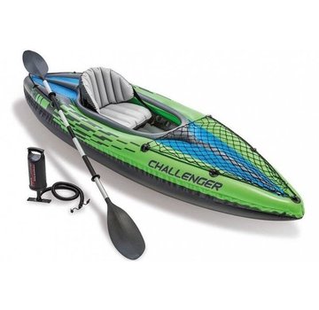 Intex 1-Persoons opblaasbare kajak set - Challenger K1 - 76x274x33cm
