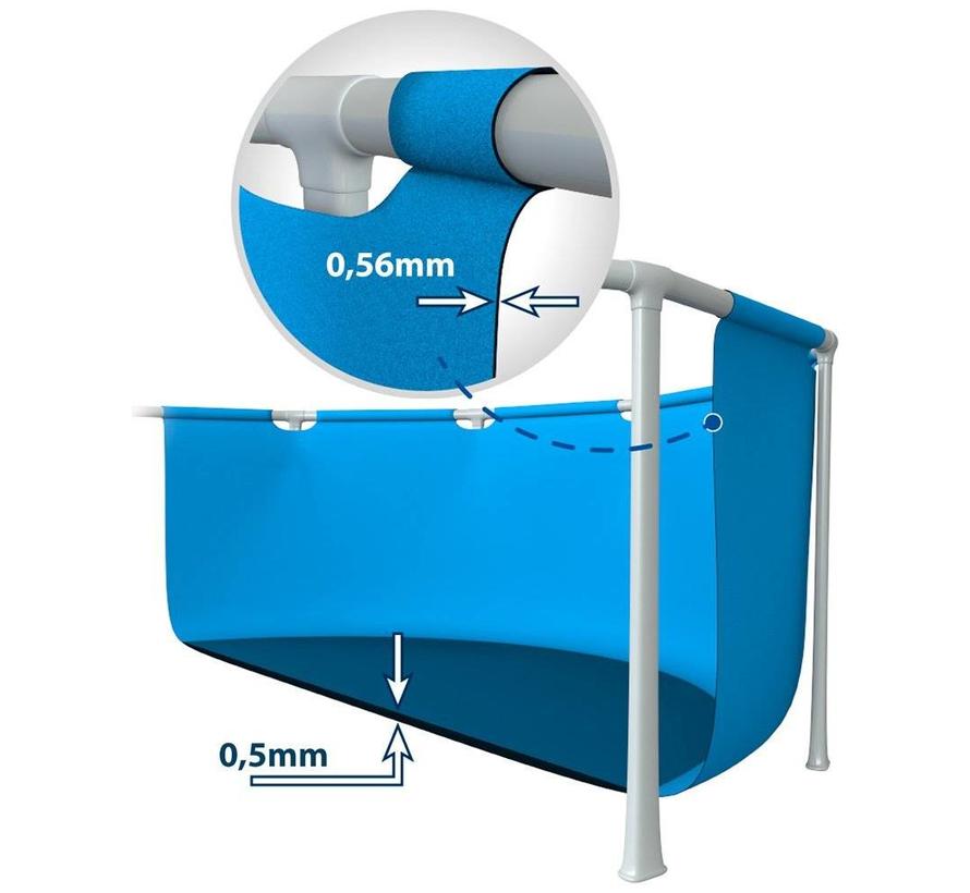 Metalen frame zwembad - rechthoekig - 260cm x 160cm x 65cm