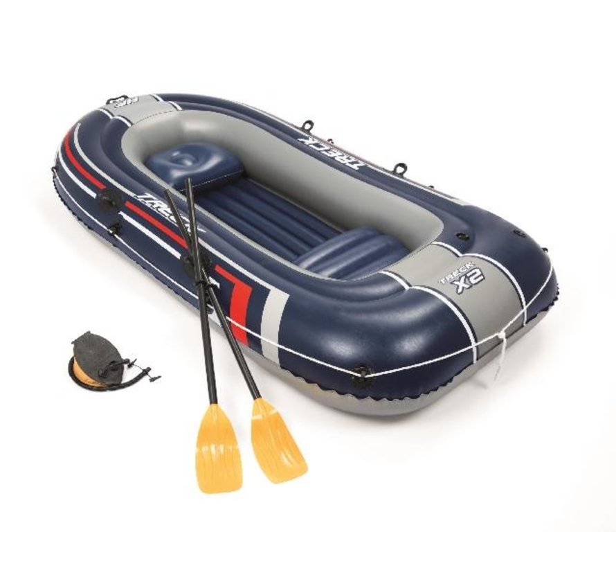 2+1 Persoons opblaasbare raft boot - Hydro-Force - Treck X2 set - met peddels en pomp - 255x127cm