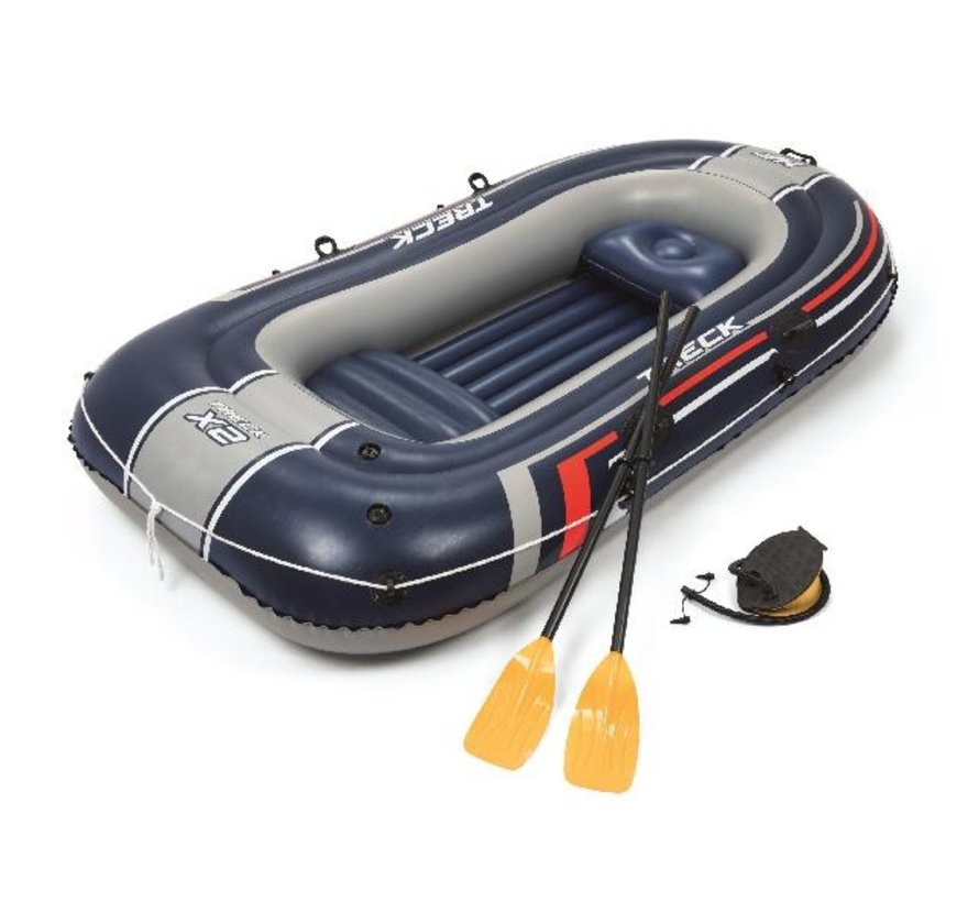 2+1 Persoons opblaasbare raft boot - Hydro-Force - Treck X2 set - met peddels en pomp - 255x127cm