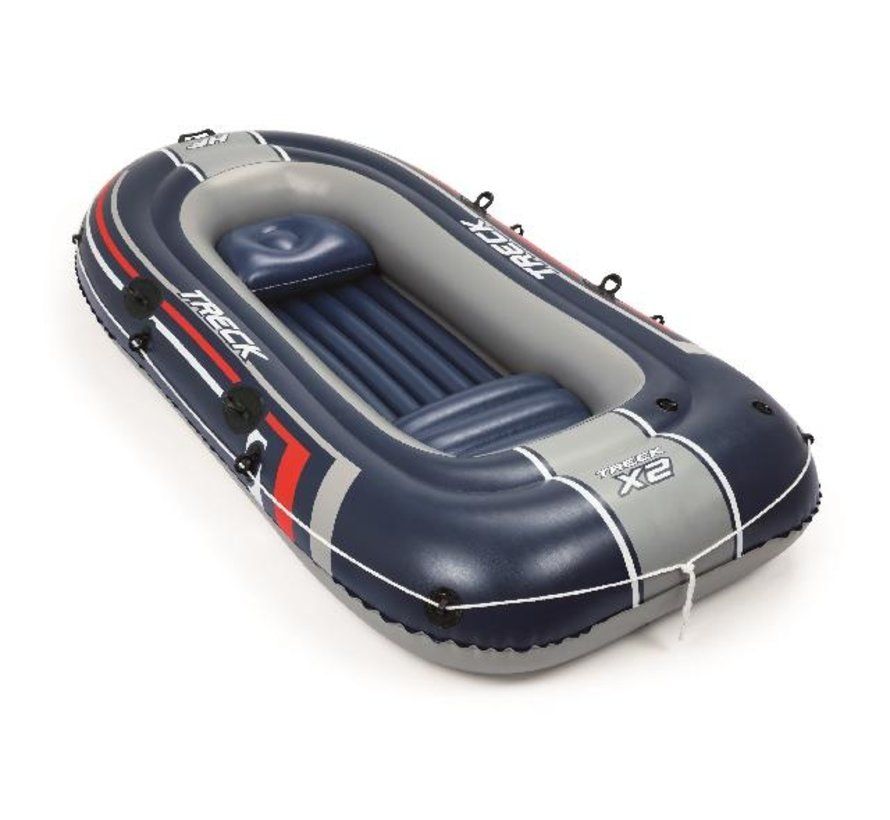 2+1 Persoons opblaasbare raft boot - Hydro-Force - Treck X2 set - met peddels en pomp - 255x127cm