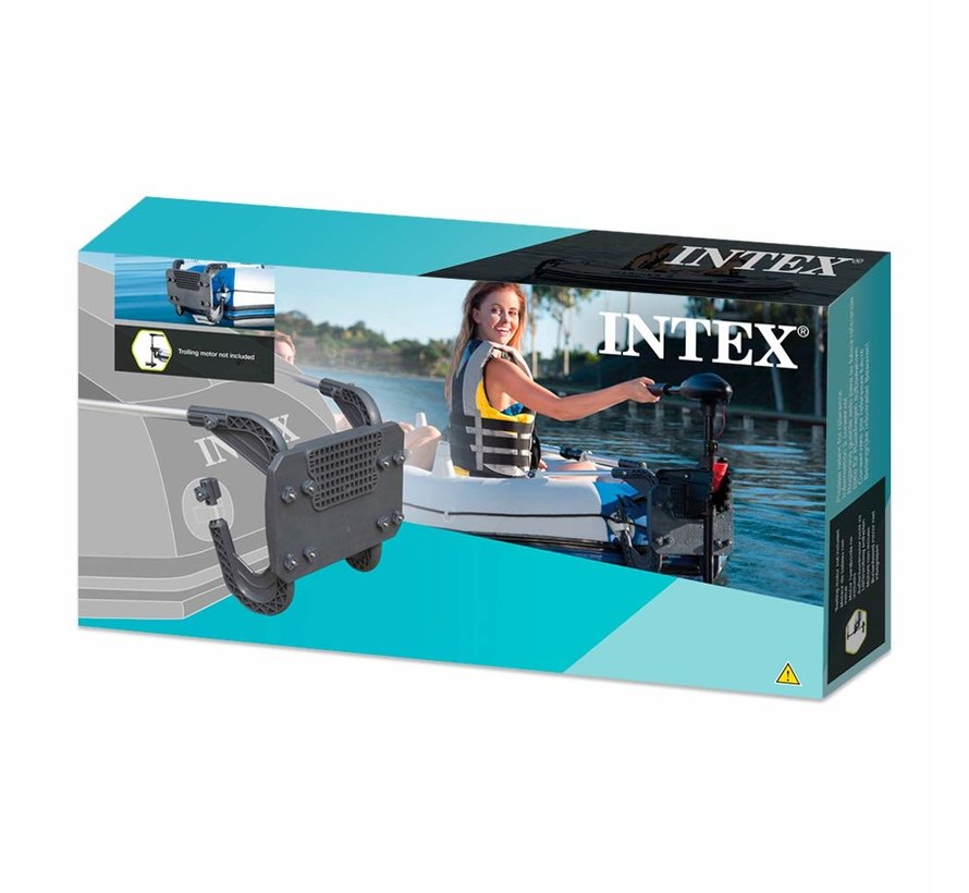 Motorsteun voor opblaasbare Intex boten - voor benzine of elektrische motoren - max. 3,5 PK