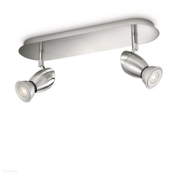 Philips MyLiving LED Chestnut plafondlamp mat chroom 5,5W  (2-spots)