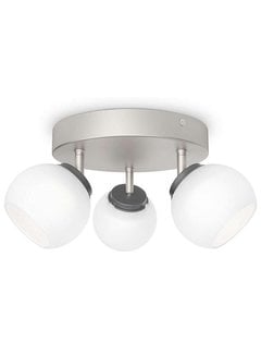 Philips MyLiving LED Balla plafondlamp mat chroom 4W (3-spots)