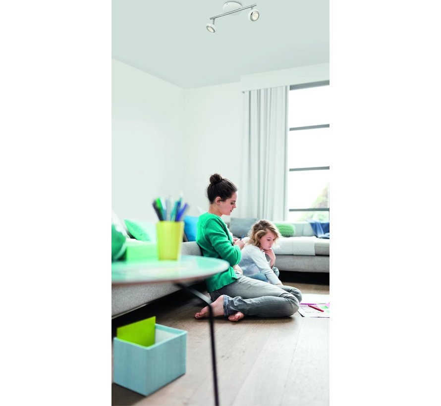 MyLiving Sepia plafondlamp LED 4,5W wit (2-spots)