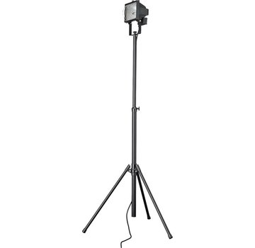 Massive Faro - halogeenstraler op driepoot - zwart - 180cm hoog