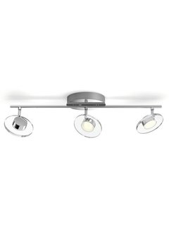 Philips MyLiving - Glissette - 3-spots LED plafondlamp - chroom 4,5 Watt