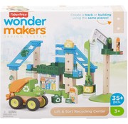 Fisher Price Wonder Makers - Recycling Centrum - Houten Bouwset - 35 Delige set