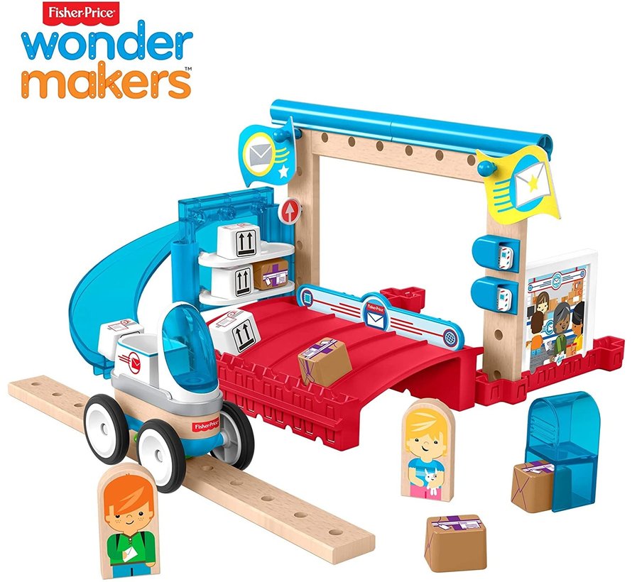 Wonder Makers - Postkantoor - Houten Bouwset - 35+ Delige set