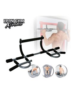 Iron Gym Extreme - Deurtrainer Optrekstang - Buikspiertrainer - Bekend van TV