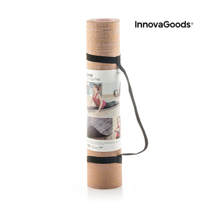 Hoogwaardige Juten Yoga Mat Jumat - Inclusief draagriem - Antislip