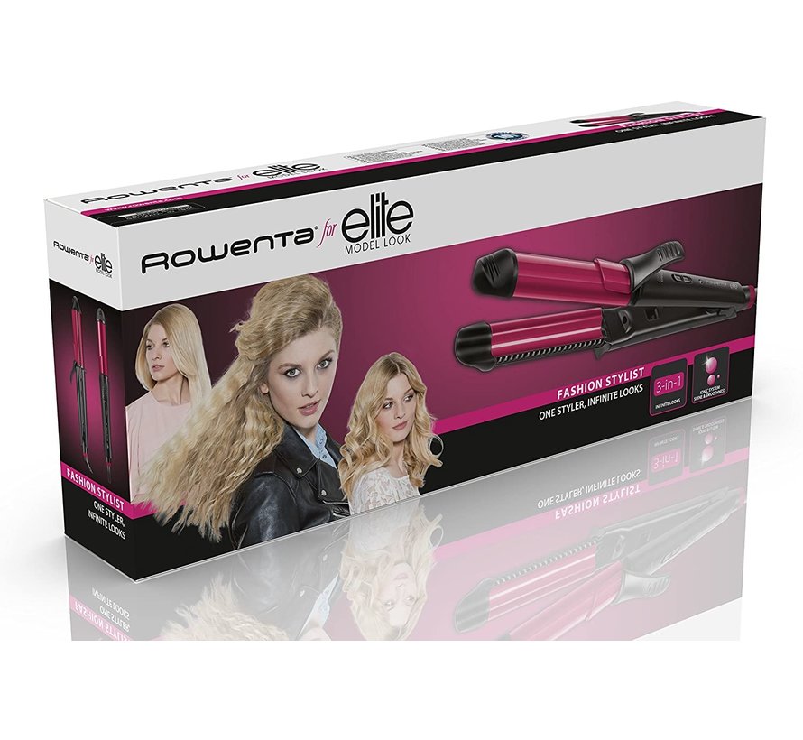 Fashion Stylist 3in1 multistyler met ionengenerator - wafeltang - stijltang - krultang CF4512