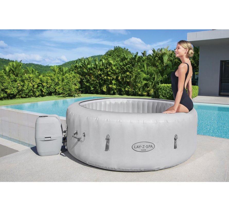 Lay-Z-Spa Paris LED - Max 6 pers - 140 Airjets - Jacuzzi - Bubbelbad- Whirlpool