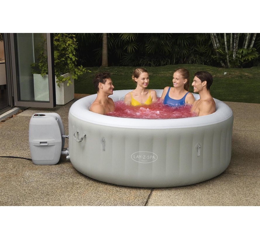 Lay-Z-Spa Tahiti LED - Max 4 pers - 120 Airjets - Jacuzzi - Bubbelbad- Whirlpool