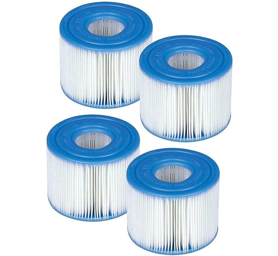 4 stuks Spa Filter voor de PureSpa Type S1 - Filterpatroon / Filtercartridge