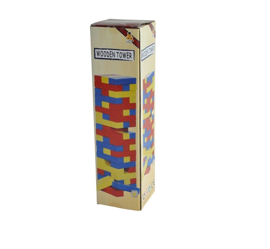 WOODEN TUMBLING COLOURS 29X7,5X7,5