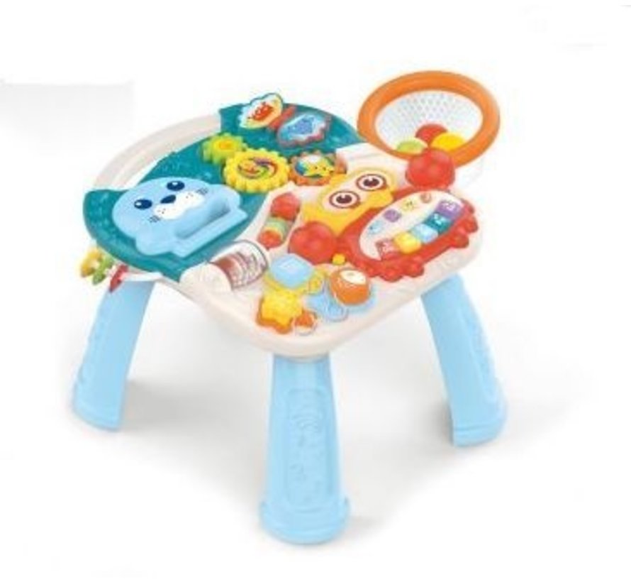 2 in 1 - Baby Walker loopwagen en speeltafel met activiteiten