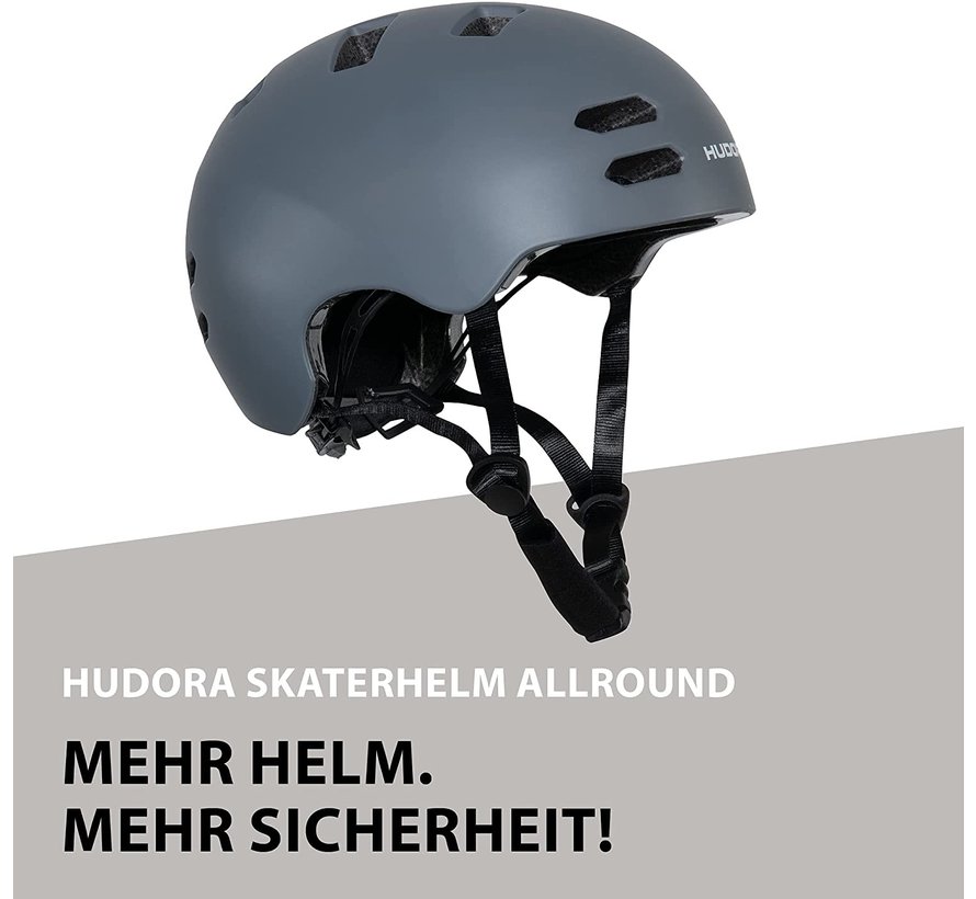 Allround Fietshelm / Skatehelm Universeel - Maat L (58-61cm) Grafiet