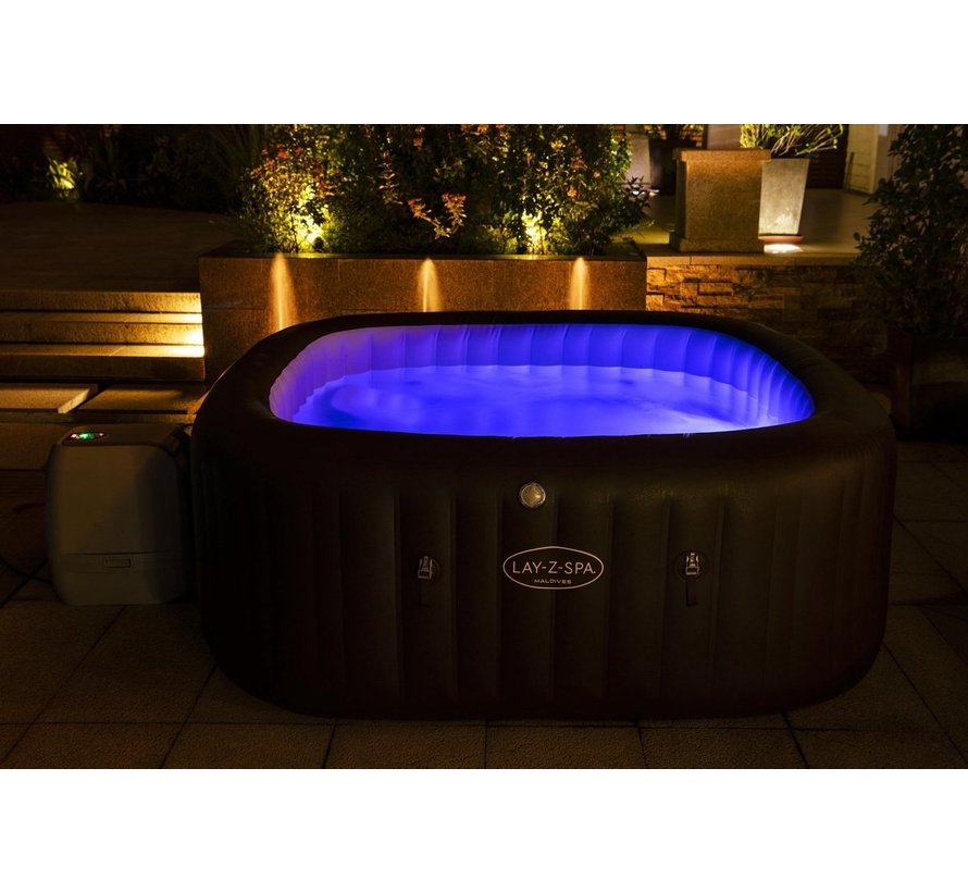 Lay-Z-Spa Maldives pro - Max 7 pers - 8 hydrojets - 180 Airjets - 201x201cm - Jacuzzi - Whirlpool