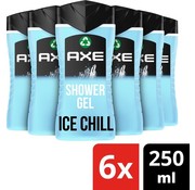 Axe Douchegel Ice Chill Bodywash - 6x 250ml - Voordeelverpakking