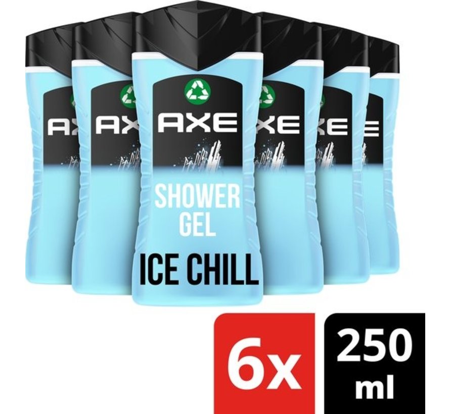 Douchegel Ice Chill Bodywash - 6x 250ml - Voordeelverpakking