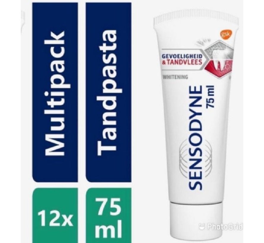 Gevoeligheid & Tandvlees Whitening - Tandpasta - 12x75ml