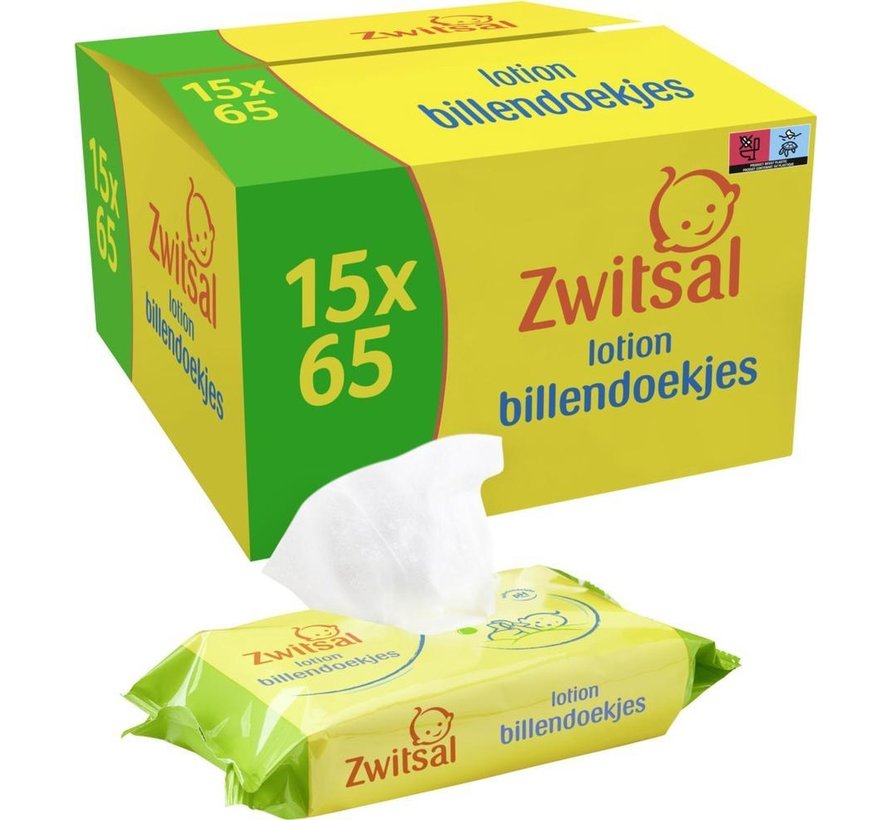 Lotion - 975  Billendoekjes / Babydoekjes (15x65 stuks)