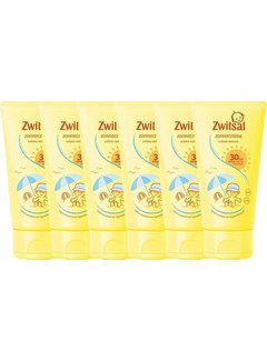 Zwitsal SPF 30+ Zonnecrème - Zonnebrand voor de baby - 6x 150ml - Voordeelverpakking