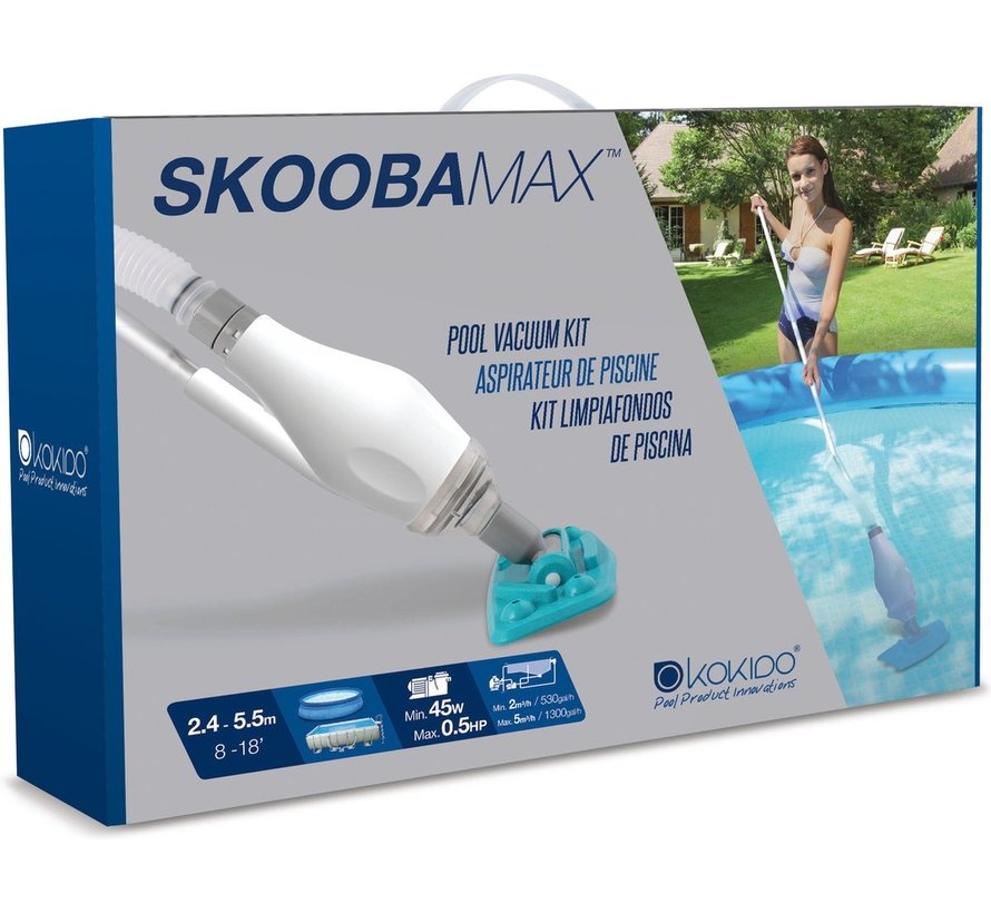 Skooba MAX - Zwembadstofzuiger voor - Pomp aansluiting
