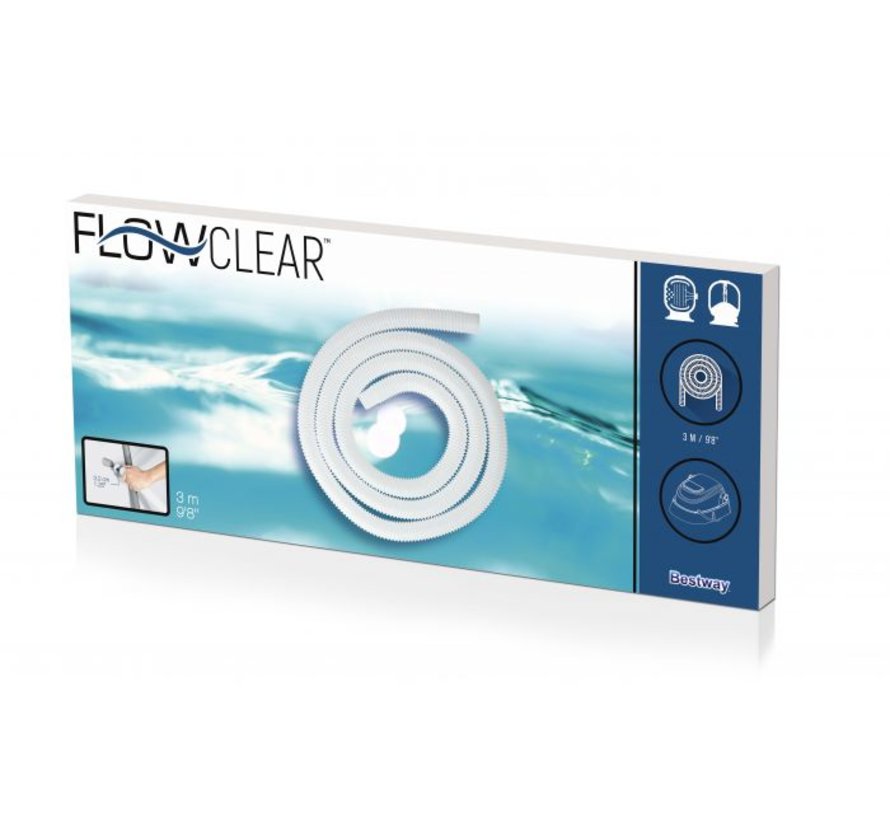 Flowclear zwembad slang 3 meter - 32mm c