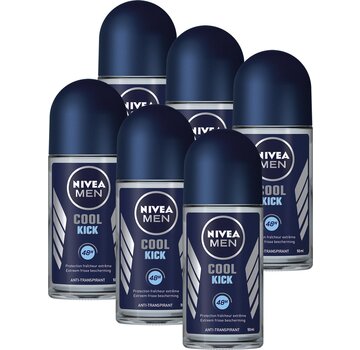 Nivea Men Cool Kick - Deodorant Roller - 6x 50ml - Voordeelverpakking