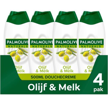 Palmolive Naturals - Olijf & Melk - Douchegel - 4x 500ml