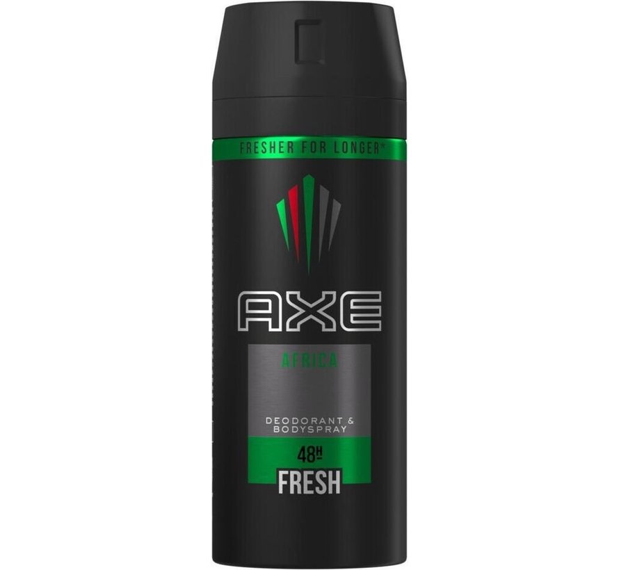 Africa Bodyspray / Deodorant Spray Men - 6x 150ml Voordeelverpakking