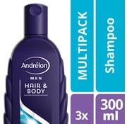 Andrelon Men Hair & Body 2in1 - Shampoo / Douchegel - 3x 300ml