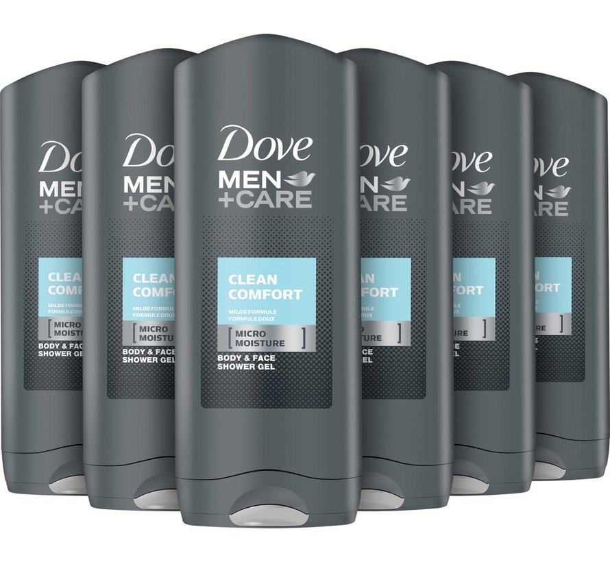 Men+Care Clean Comfort - Douchegel - 6x 400ml Voordelverpakking