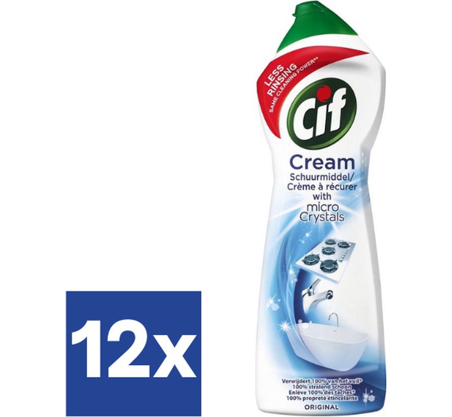 Cream Original - Schuurmiddel - 12x 500ml Voordeelverpakking
