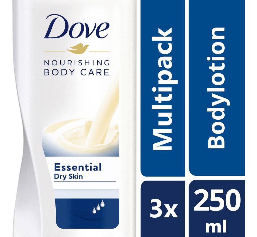 Essential Milk - Bodylotion / Bodymilk - 3x 250ml