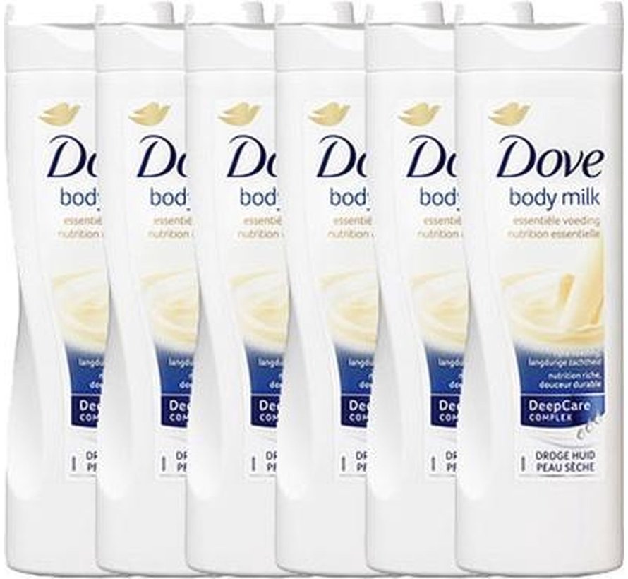 Essential Milk - Bodylotion / Bodymilk - 6x 250ml Voordeelverpakking