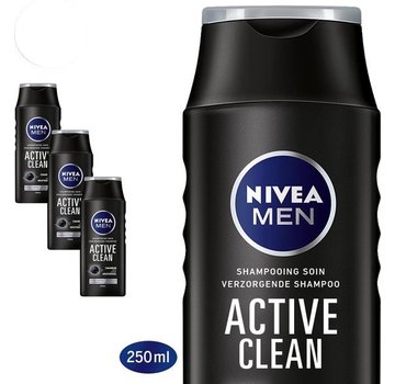 Nivea Men Active Clean Shampoo - 4x 250ml