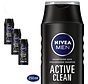 Men Active Clean Shampoo - 4x 250ml