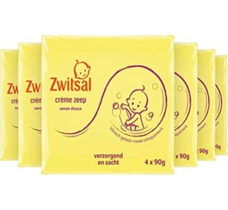 Baby Crème Zeep - 32 x 90 Gram (8x 4 stuks)