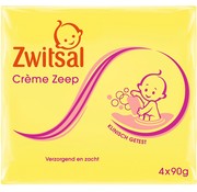 Zwitsal Baby Crème Zeep - 4 x 90 Gram