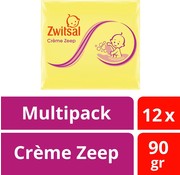 Zwitsal Baby Crème Zeep - 12 x 90 Gram (3x 4 stuks)