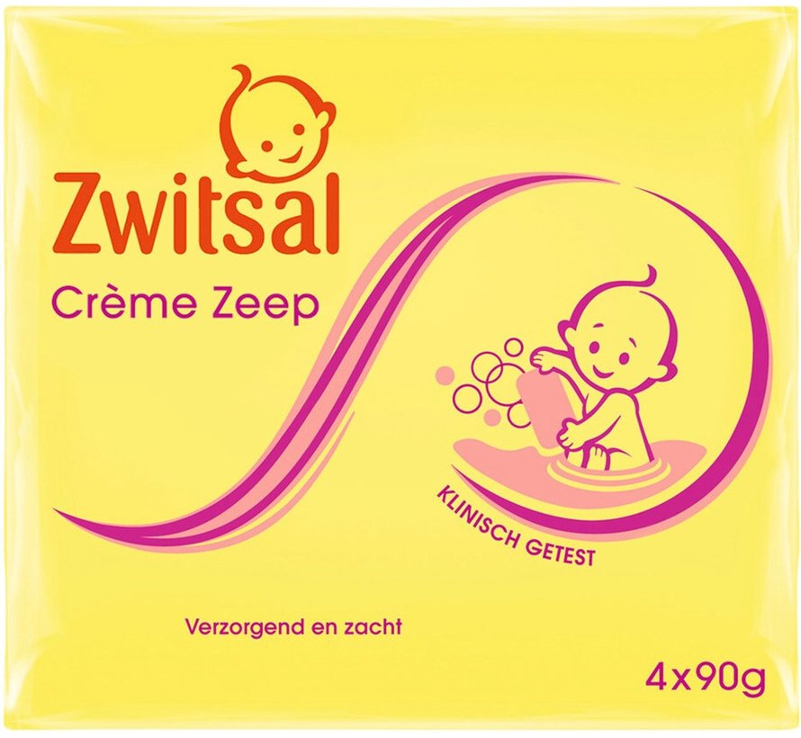 Baby Crème Zeep - 12 x 90 Gram (3x 4 stuks)