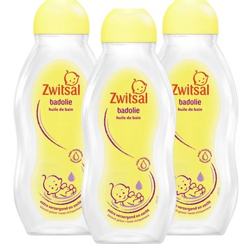 Zwitsal Baby Badolie - Extra verzorgend & zacht - 3x 200ml