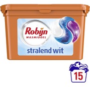 Robijn 3in1 Stralend Wit Wasmiddel Pods - 15 stuks Wascapsules