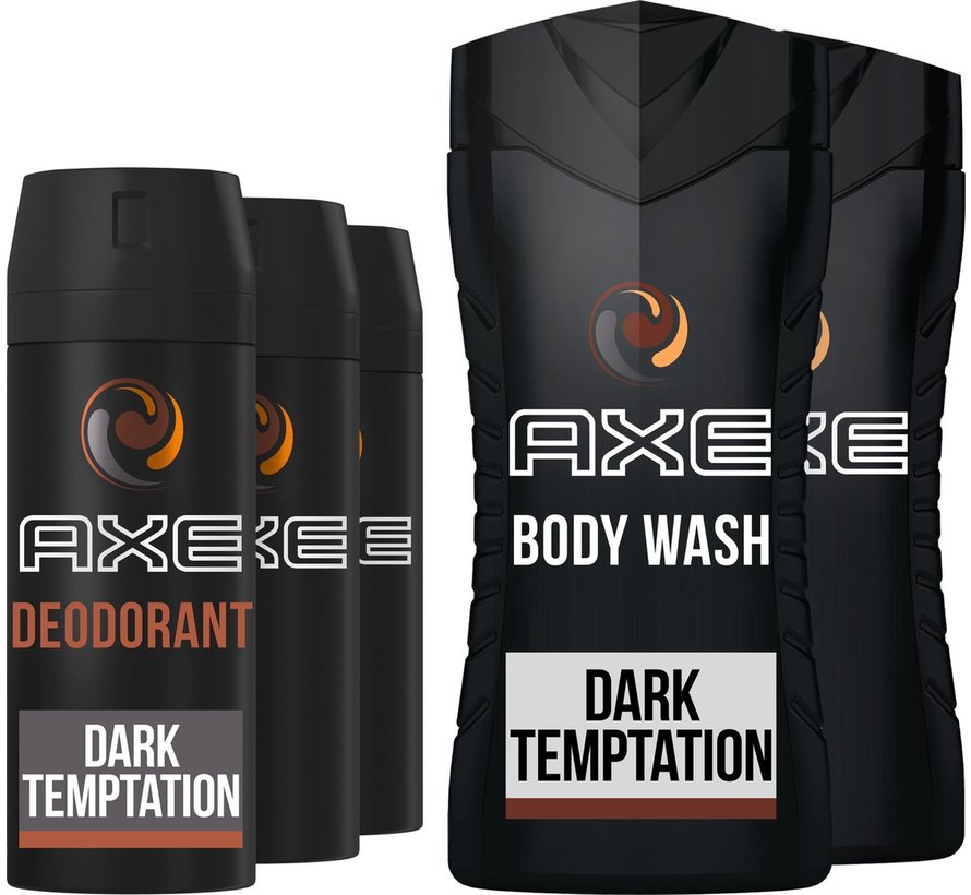 Dark Temptation Men - 3x 150ml Deodorant Spray en 2x 250ml Douchegel