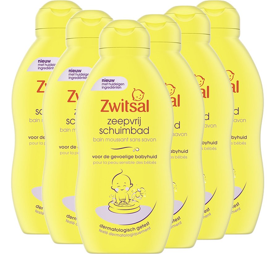 Baby Schuimbad / Badschuim Zeepvrij - 6x 200ml Voordeelverpakking